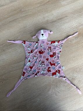 Little Sleepies Pink Furrever Dog Lovey Valentine Security Blanket Rare